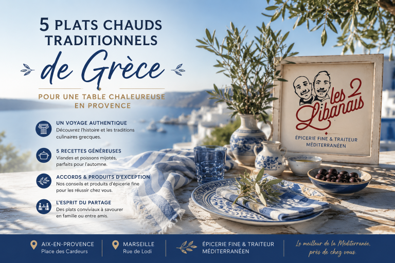 5 Plats Chauds Traditionnels de Grèce : Viandes et Poissons pour une Table Chaleureuse en Provence